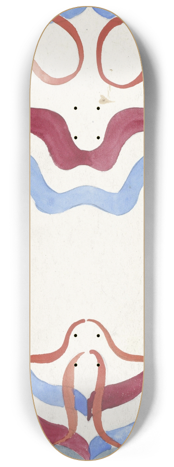 Carel Adolph Lion Cachet - Decoratief ontwerp met letter W 8.25 inch art skate deck