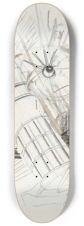 Carel Adolph Lion Cachet - Kanon 8.25 inch art skate deck