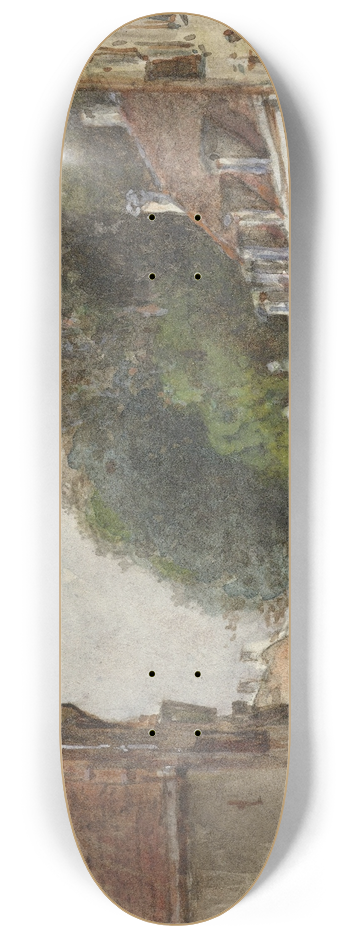 Carel Jacobus Behr - Stadsgezicht 8.25 inch art skate deck