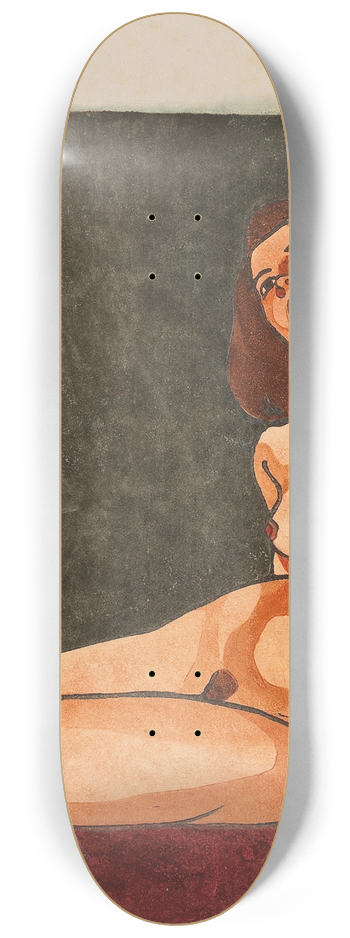 Carl Anton Reichel - Weibliche Aktstudie 8.25 inch art skate deck