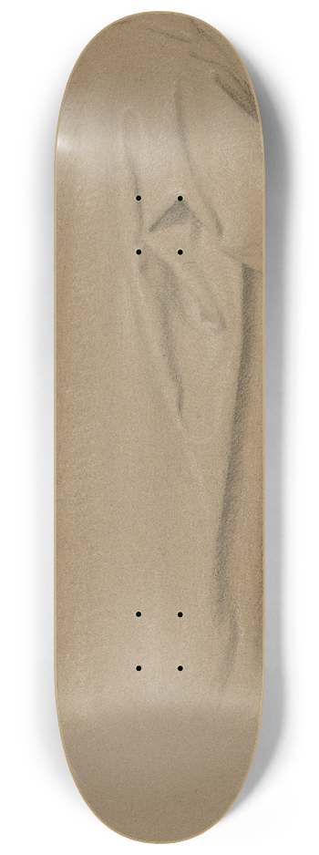 Carl Barth - Figure wearing a coat 8.25 inch art skate deck
