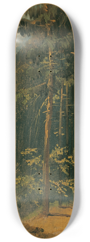 Carl Blechen - Waldweg im Harz 8.25 inch art skate deck