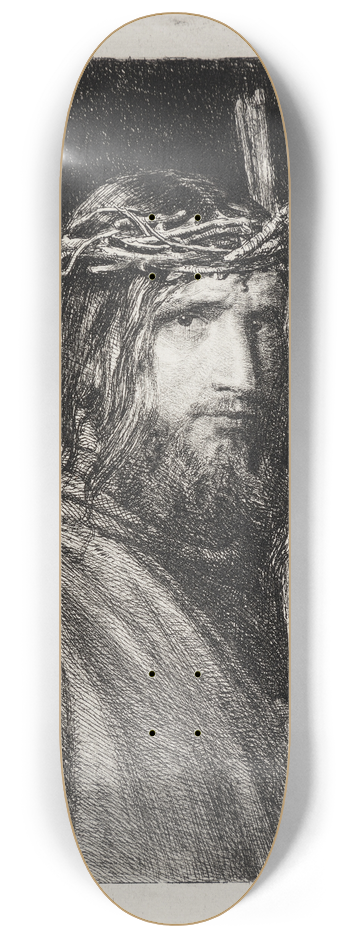 Carl Bloch - Den tornekronede Kristus 8.25 inch art skate deck