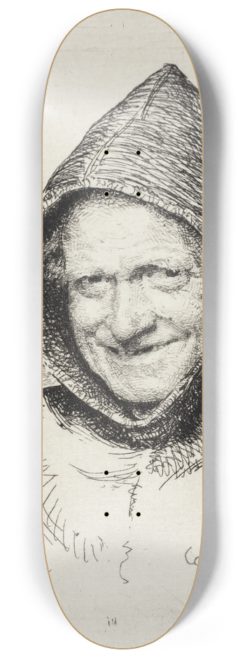 Carl Bloch - Leende munk 8.25 inch art skate deck