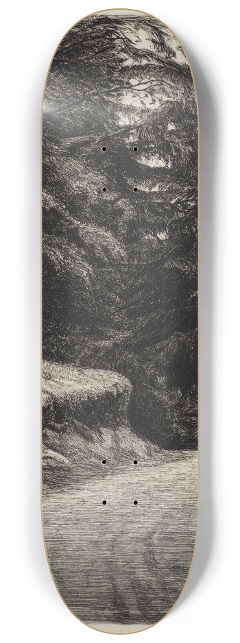 Carl Bloch - Vejen i Granskoven 8.25 inch art skate deck