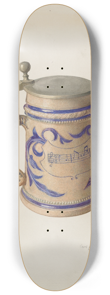Carl Buergerniss - Beer Mug 8.25 inch art skate deck