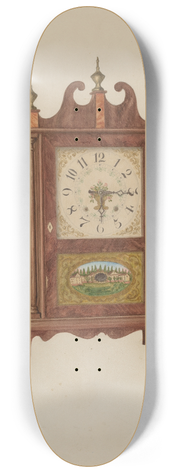 Carl Buergerniss - Mahogany Clock 8.25 inch art skate deck