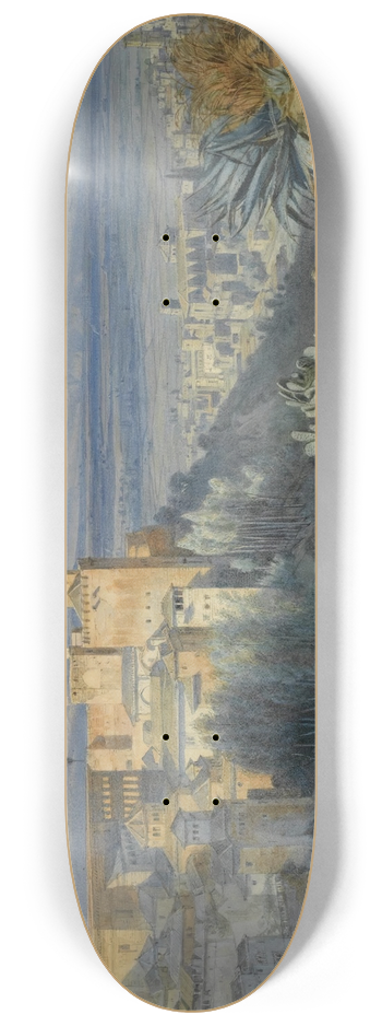 Carl Friedrich Heinrich Werner - Alhambra, Spain 8.25 inch art skate deck