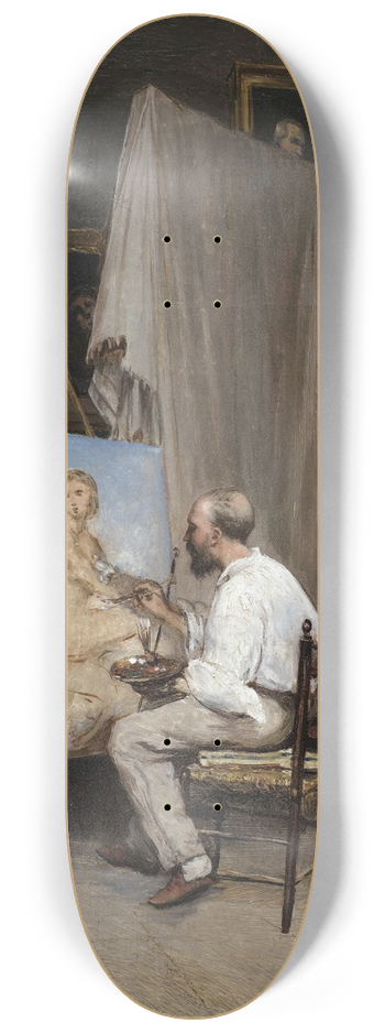 Carl Friedrich Heinrich Werner - Le peintre dans son atelier 8.25 inch art skate deck