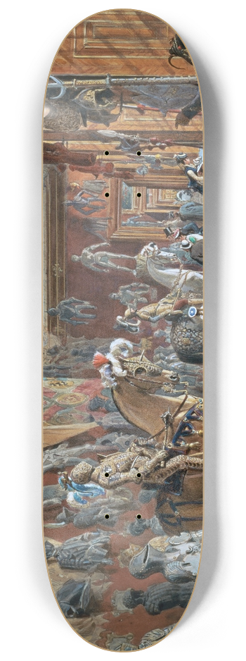 Carl Goebel the younger - Die Rstkammer III der Ambraser Sammlung 8.25 inch art skate deck