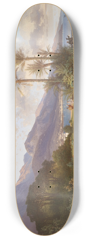 Carl Hasch - Motiv aus dem Sden 8.25 inch art skate deck