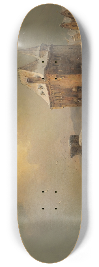 Carl Hilgers - Eisfischer am Wasserschloss 8.25 inch art skate deck