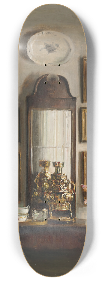 Carl Holse - Interior with a Samovar 8.25 inch art skate deck