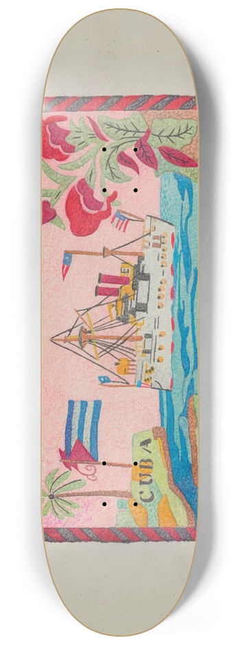 Carl Keksi - Hooked Rug 8.25 inch art skate deck