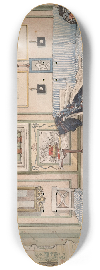 Carl Larsson - Cosy Corner 8.25 inch art skate deck