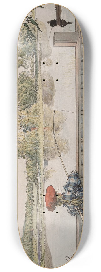 Carl Larsson - Lisbeth Angling 8.25 inch art skate deck