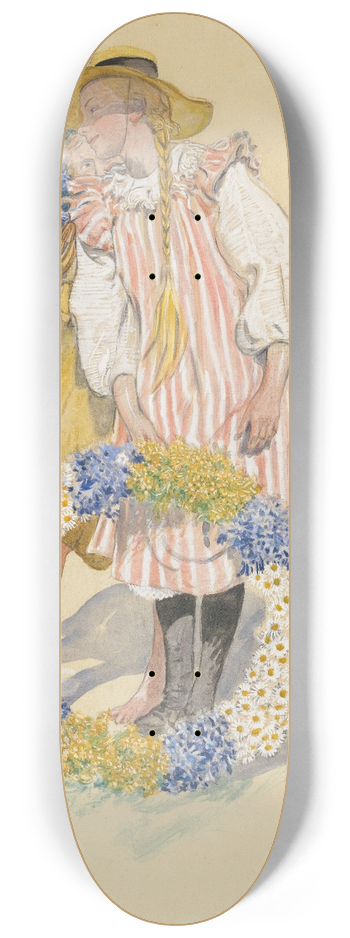 Carl Larsson - Lisbeth och Brita 8.25 inch art skate deck
