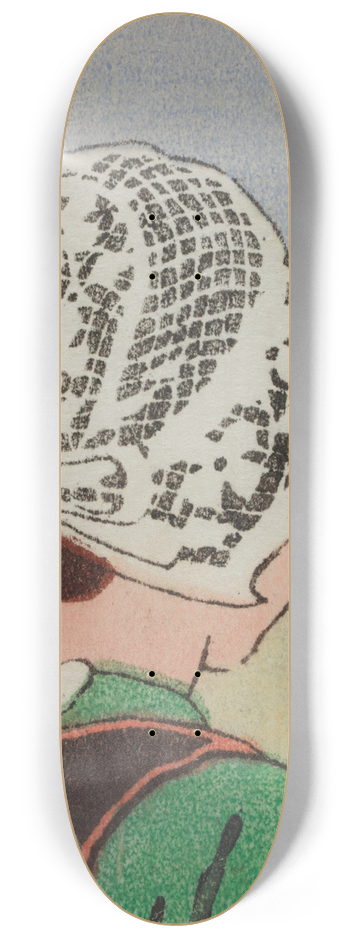 Carl Moser - Bretonisches Mdchen 8.25 inch art skate deck