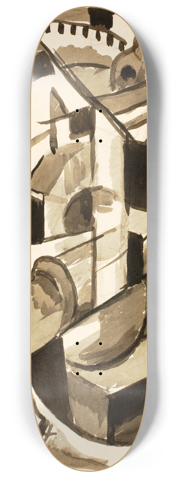 Carl Newman - Abstract III 8.25 inch art skate deck