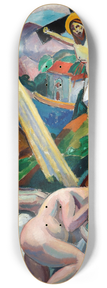 Carl Newman - Crucifixion 8.25 inch art skate deck