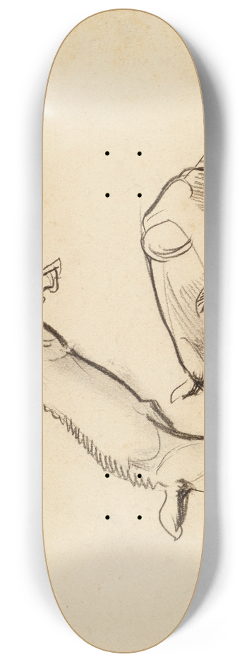 Franz Barwig the Elder - Springende Zicklein 8.25 inch art skate deck