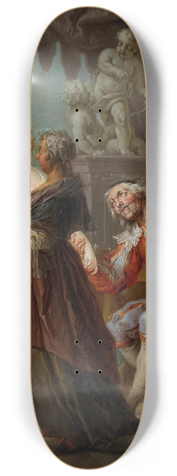 Franz Christoph Janneck - A Gallant Scene 8.25 inch art skate deck