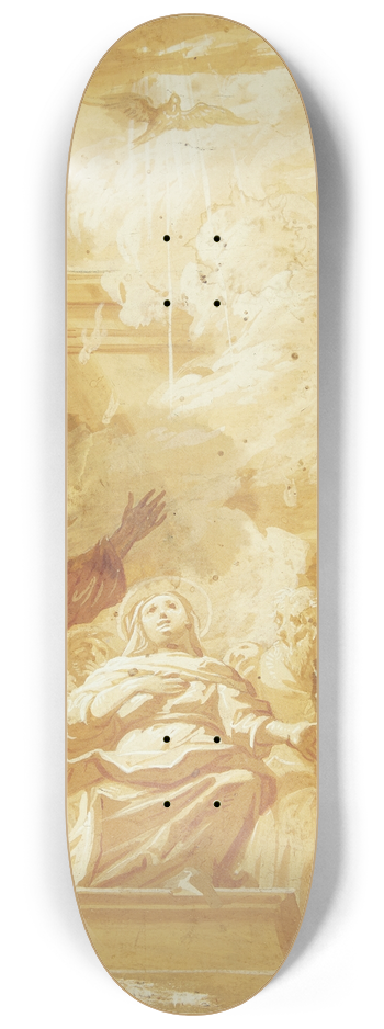 Carlo Maratti - Pinse Hellignden udgydes over apostlene 8.25 inch art skate deck