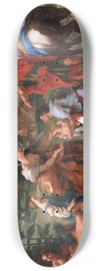 Carlo Maratti - The finding of Romulus and Remus 8.25 inch art skate deck