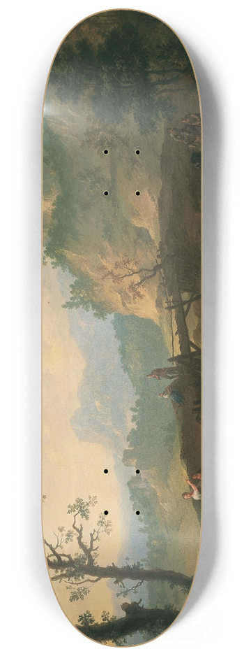 Franz de Paula Ferg - Italienische Landschaft 8.25 inch art skate deck