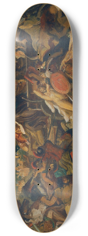 Carl Rahl - Die Cimbernschlacht 8.25 inch art skate deck