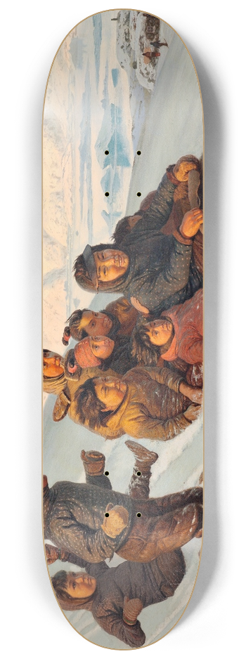 Carl Rasmussen - Wintertime in Greenland 8.25 inch art skate deck