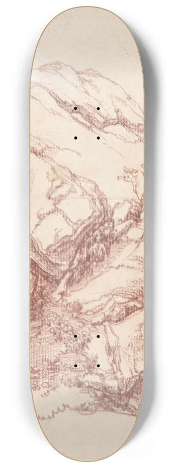 Franz Edmund Weirotter - Weathered Boulders 8.25 inch art skate deck