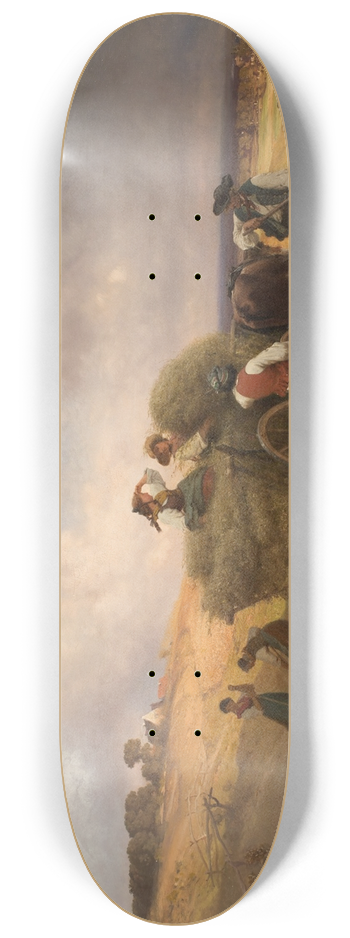 Carl Schlesinger - Heueinfahrt bei herannahendem Gewitter 8.25 inch art skate deck