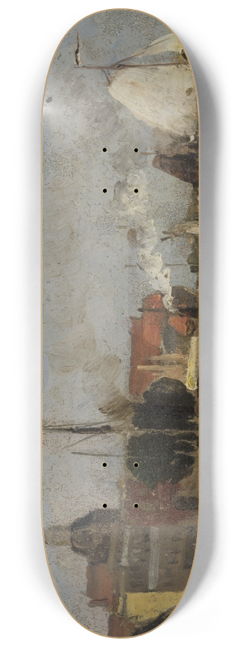 Carl Sknberg - Dutch Seaport 8.25 inch art skate deck