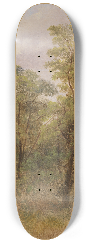 Carl Spitzweg - Baumstudie 8.25 inch art skate deck