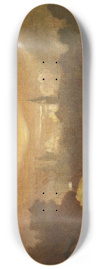 Carl Spitzweg - Berglandschaft mit Sennerin und Kind 8.25 inch art skate deck