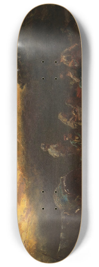 Carl Spitzweg - Lagernde Karrner (Rast der Streuner) 8.25 inch art skate deck