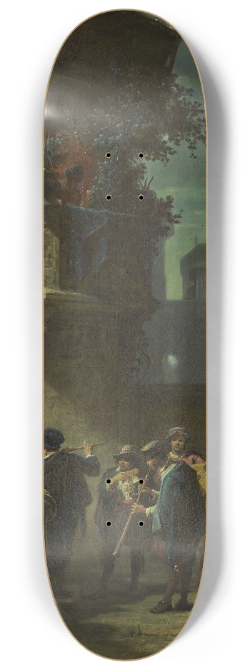 Carl Spitzweg - Spanisches Stndchen 8.25 inch art skate deck