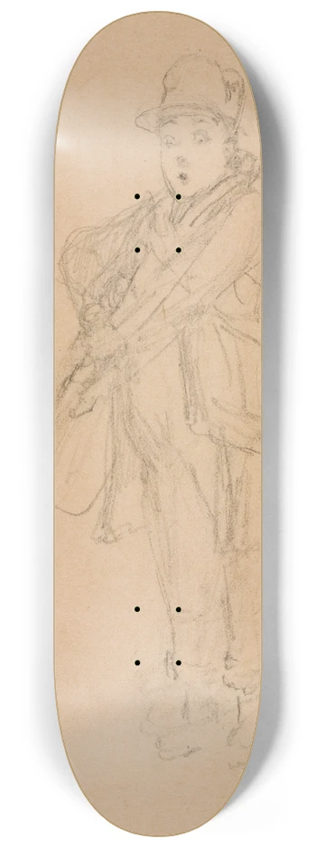 Carl Spitzweg - Sunday hunter 8.25 inch art skate deck