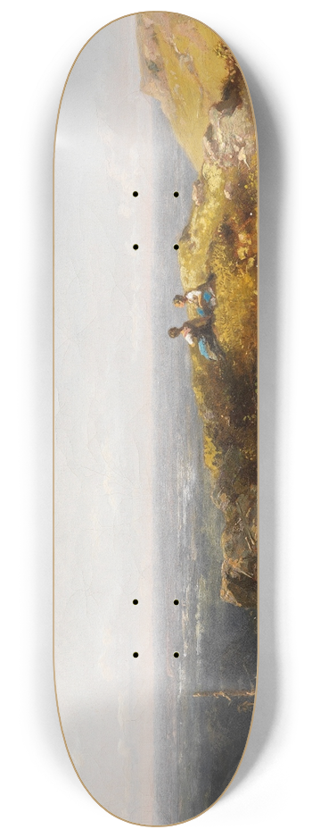 Carl Spitzweg - Zwei Dirndl auf der Alm 8.25 inch art skate deck