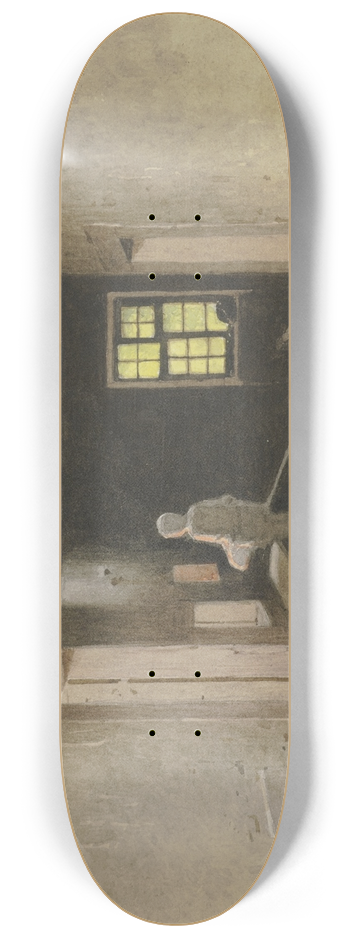 Carl Theodor Reiffenstein - Bakery in Salzschlirf, August 9, 1880 8.25 inch art skate deck
