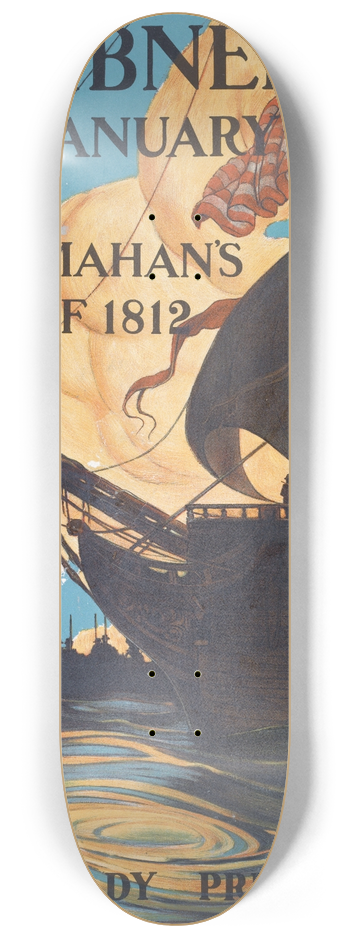 Carlton T Chapman - Scribners for January. 8.25 inch art skate deck