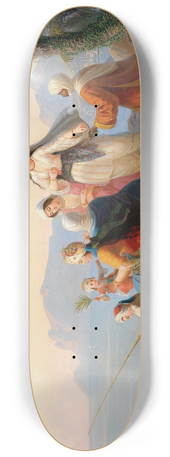 Carl von Hess - A Summer Excursion to the Sea 8.25 inch art skate deck