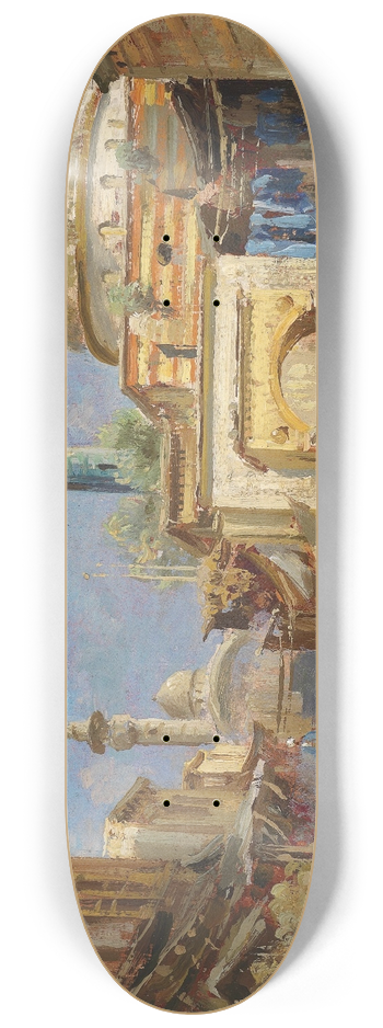 Carl Wuttke - Orientalisches Strassenmotiv 8.25 inch art skate deck