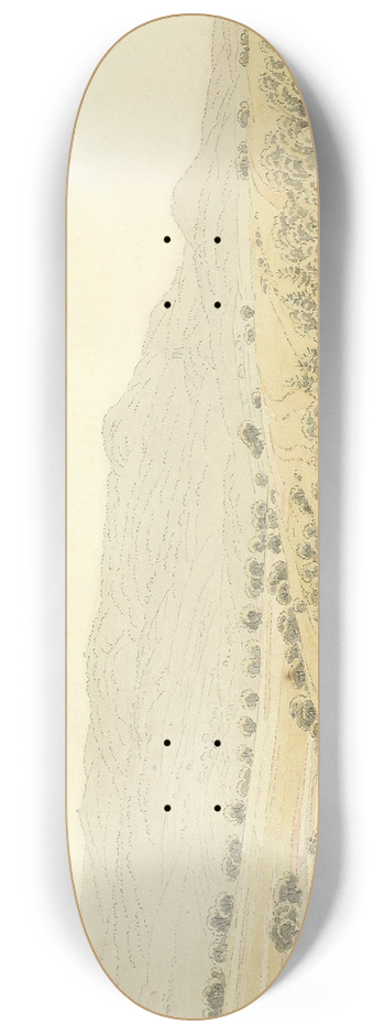 Caspar David Friedrich - Mittelgebirgslandschaft 8.25 inch art skate deck
