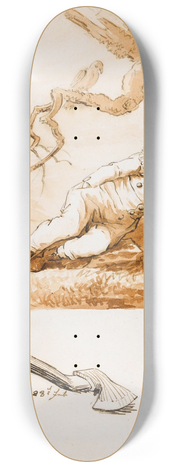 Caspar David Friedrich - Sleeping Boy 8.25 inch art skate deck