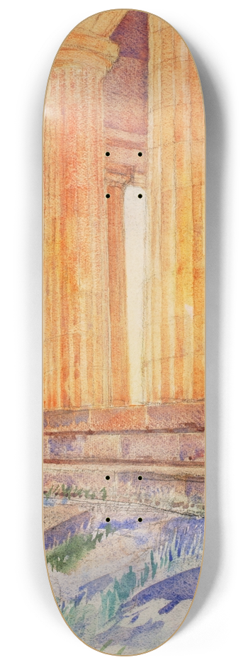 Cass Gilbert - Temple 8.25 inch art skate deck