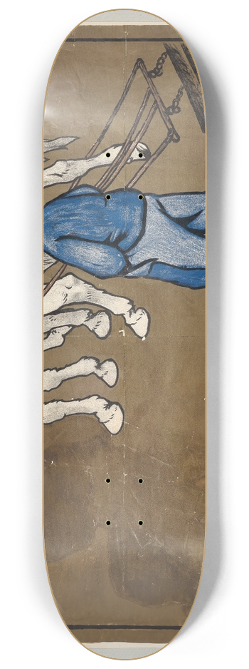 Cecil Charles Windsor Aldin - Colmans blue 8.25 inch art skate deck