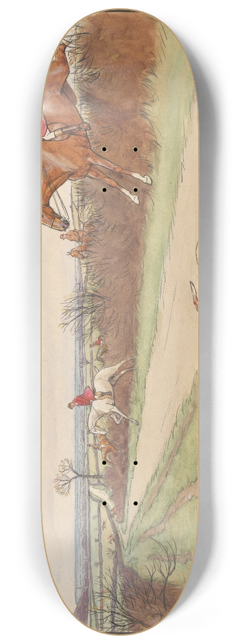 Cecil Charles Windsor Aldin - Full Cry 8.25 inch art skate deck