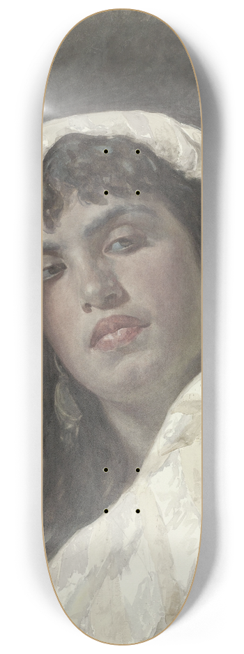 Cesare Biseo - Buste van een Oosterse vrouw 8.25 inch art skate deck